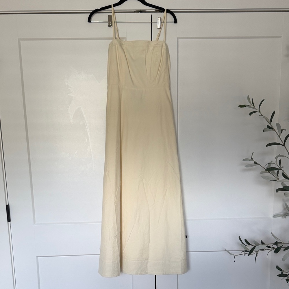 Women’s Cream Spaghetti Strap Maxi Dress